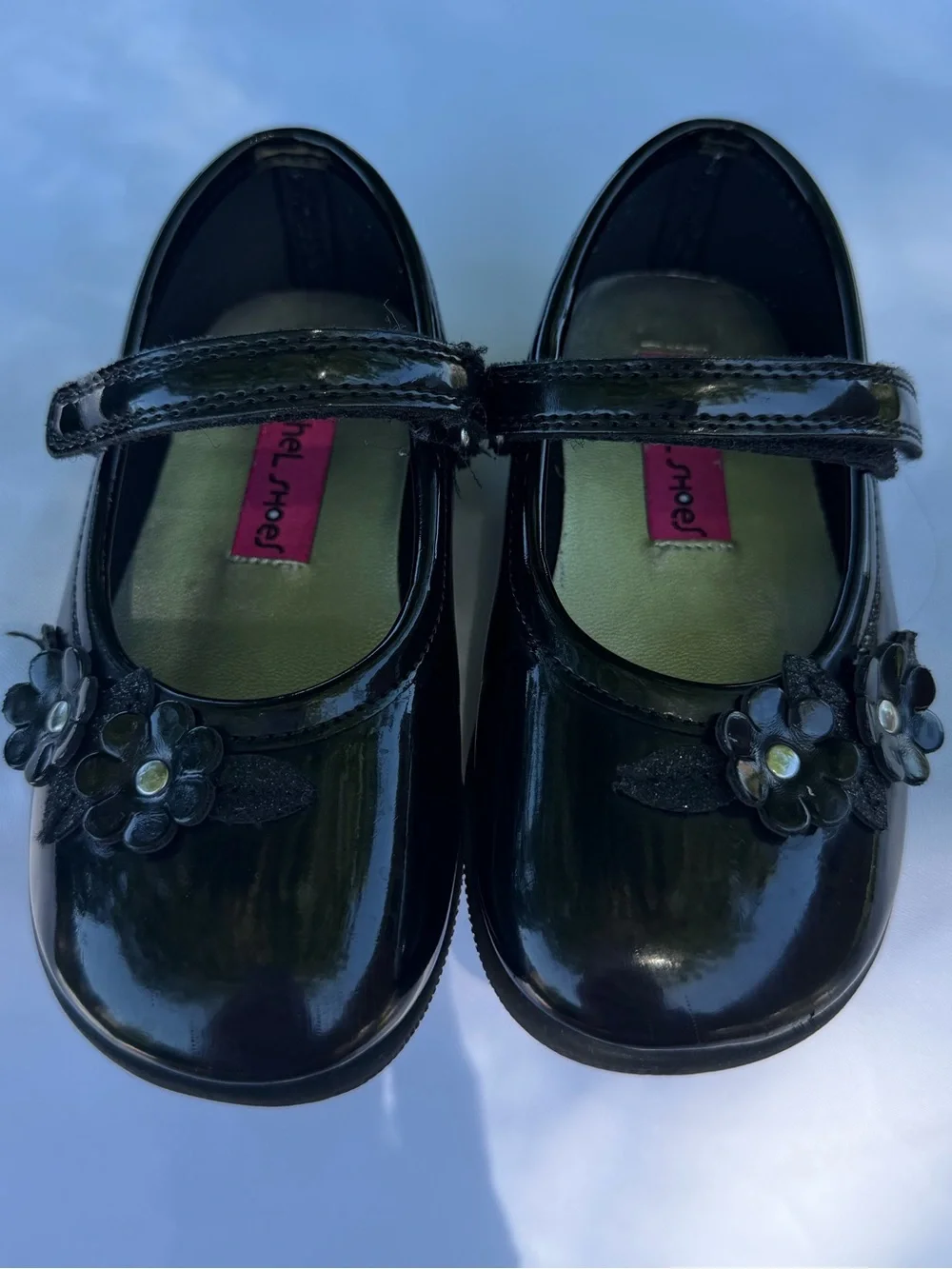 Rachel Little Girls Adrian Black Patent Dress Shoes